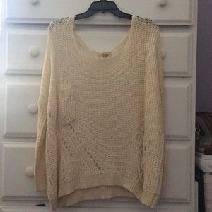 Cream Lace Sweater